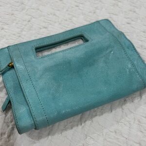 HOBO Turquoise Wristlet Clutch